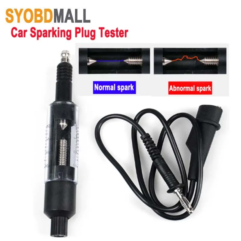 Spark Plug Tester Flashover Gauge Check Car Sparking Plug Tester Spark Plug Checker Ignition System Coil Engine In Line Auto Repair Test Tool