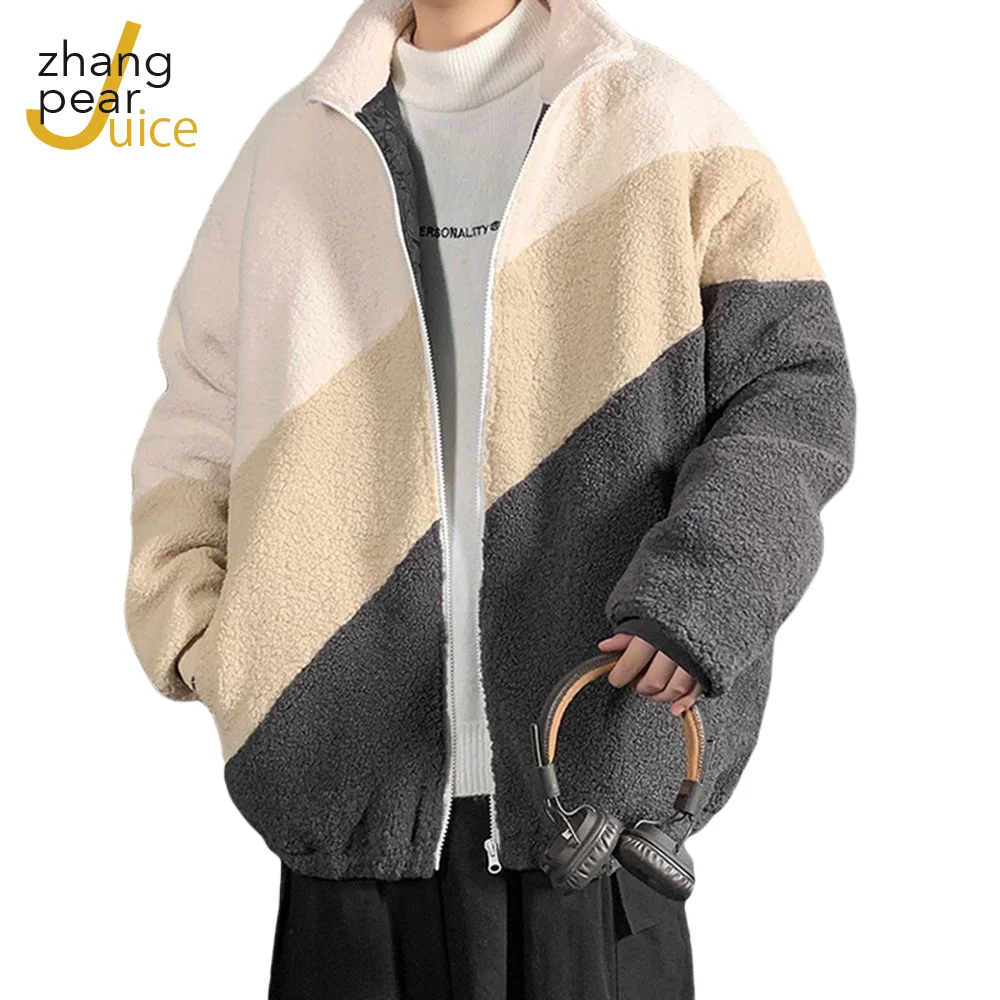 

Men Warm Fleece Coats Jacket Mens Outerwear Fashion Jackets Male Casual Clothes Plus Size