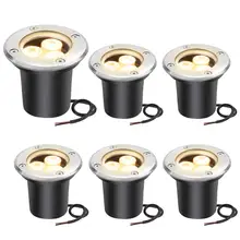 6 шт. в упаковке, 3W, уличный светодиодный садовый светильник, водонепроницаемый IP67 подземный светильник, ландшафтный светильник, точечный светильник светодиодный садовый светильник s