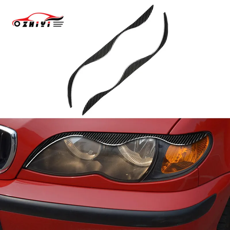 Автомобильные 3D наклейки из углеродного волокна для BMW old 3 series E46 углеродное