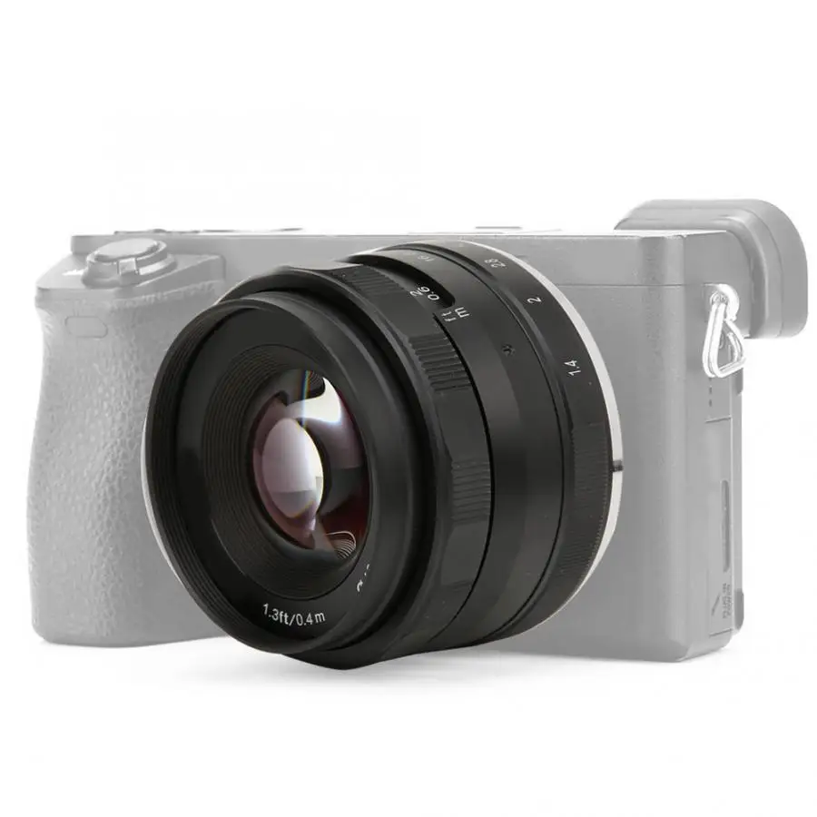 Meike lentes 35 мм F1.4APS-C Фокус объектив портрет Большая диафрагма для Canon EOS-M EF-M Крепление камеры Объектив Аксессуары