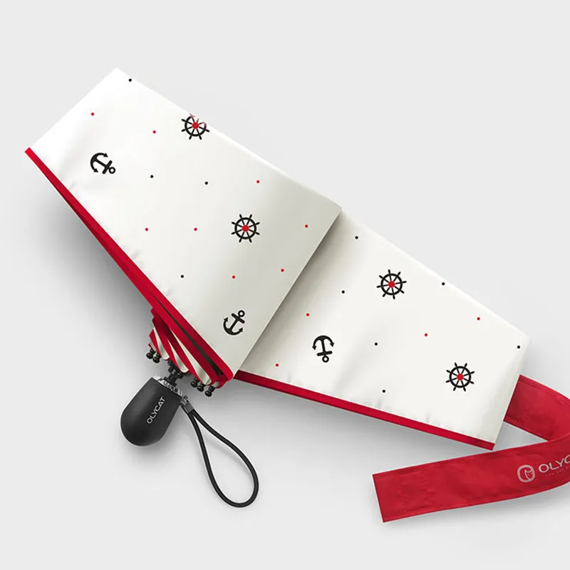 OLYCAT карманный мини-якорь стильный модный дизайн Пятикратный солнцезащитный ультралегкий зонт для детей и женщин