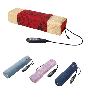 

Electric Heating Cervical Pillow Neck Hot Compress Massage Pillow Elastic Memory Cotton Cervical Protection For Home And Car