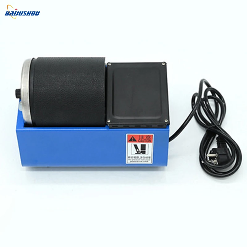 

HBM Mini Rotary Polishing Machine bead Polisher with Rubber Buckets Roll barrel rotary grinding Jewelry Tools