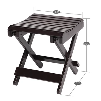 

Children Multi-function Collapsible Bamboo Stool Brown