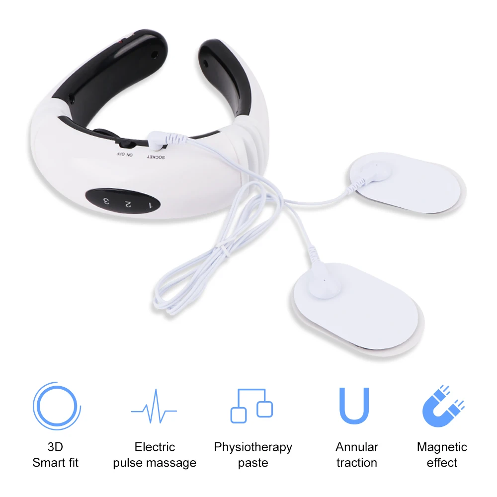 Массажер Электрический перезаряжаемый с USB для шеи и позвонков|Шея массажный