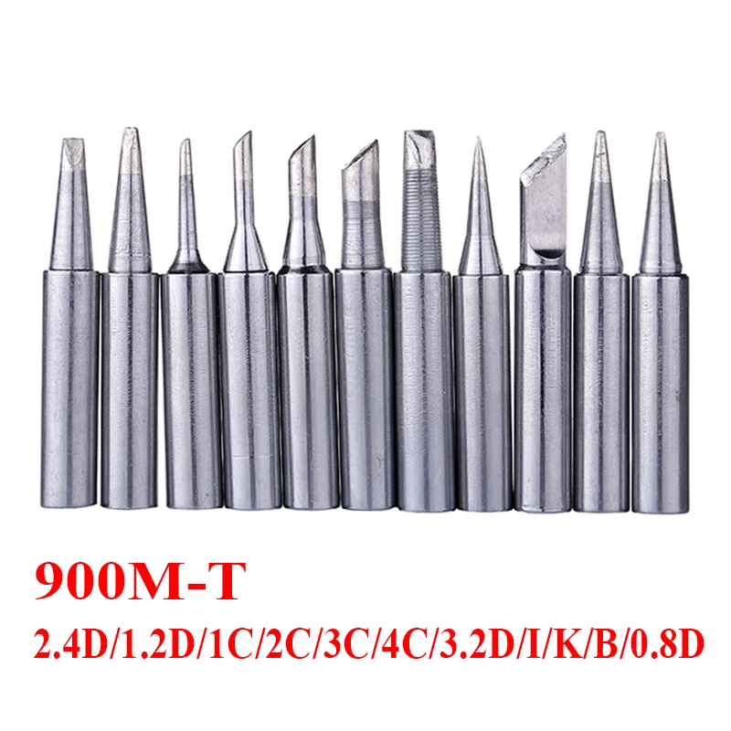 5pc Copper 900M-T Soldering Iron Tip Lead-free Solder Tips For Soldering Station