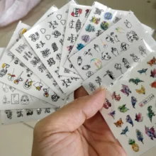 10 шт Наклейка на ногти водная наклейка абстрактная Геометрическая девушка наклейка s дизайн ногтей слайдер фольга английская буква маникюр Советы украшения