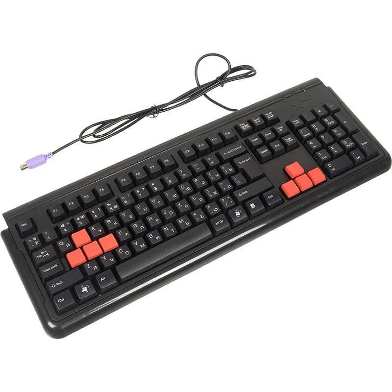 Клавиатура A4 X7-G300 черный PS/2 for gamer