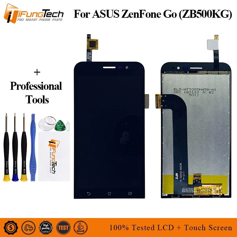 Для Asus Zenfone Go 5 Lite ZB500KG ЖК-дисплей с сенсорным экраном дигитайзер + рамка в сборе |
