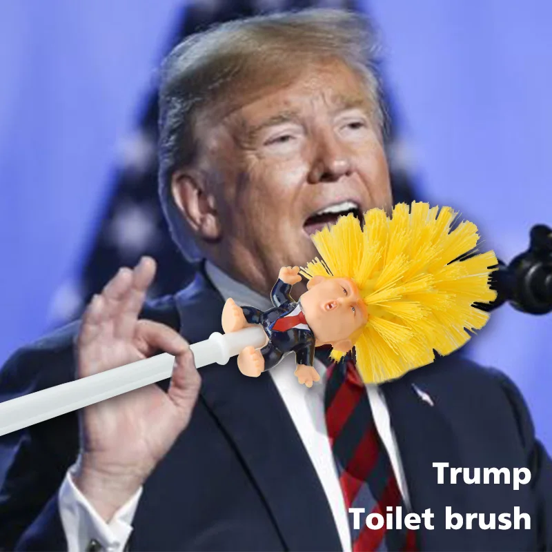 Hot-Sale-Donald-Trump-Toilet-Brush-Creative-Trump-Plastic-Toilet-Brush-Funny-Christmas-Gifts-Drop-Shipping