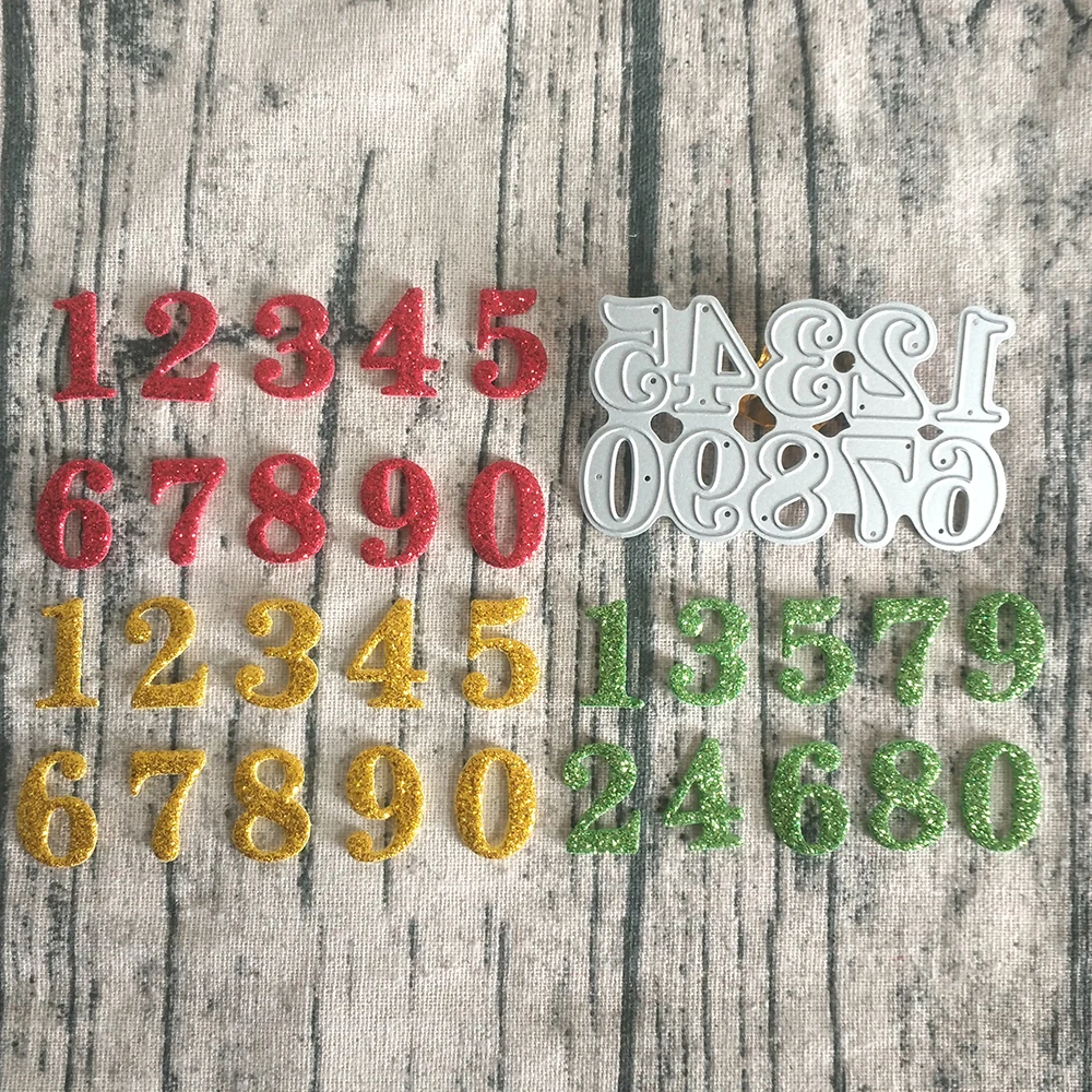 

New exquisite 0-9 Arabic numeral metal cutting mold DIY scrapbook embossing card photo album decoration handmade craftse crafts