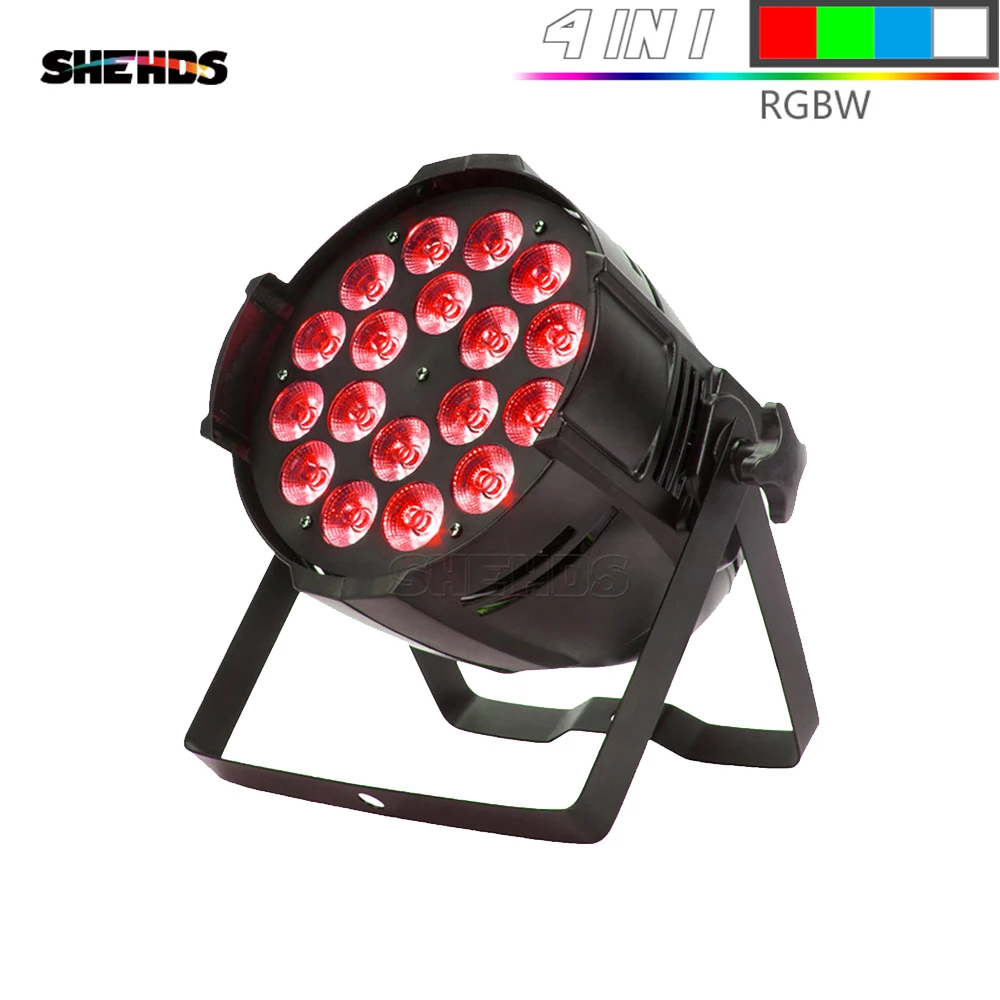 Big 4in1 Black Fixed SHEHDS 18x12 Вт/18x15 Вт/18X18 Вт Par огни алюминий Dj диско вечерние ночной клуб бар события Dj проектор мыть освещение сценическое освещение - Цвет: Big 4in1 Black Fixed
