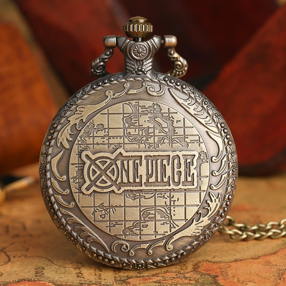 Men`s Japan Cartoon Anime One Piece Pocket Watch Fashion Men Women Necklace Chain Vintage Steampunk Fob Watch Drop Free Shipping 2017 2018 Best Gifts (3)