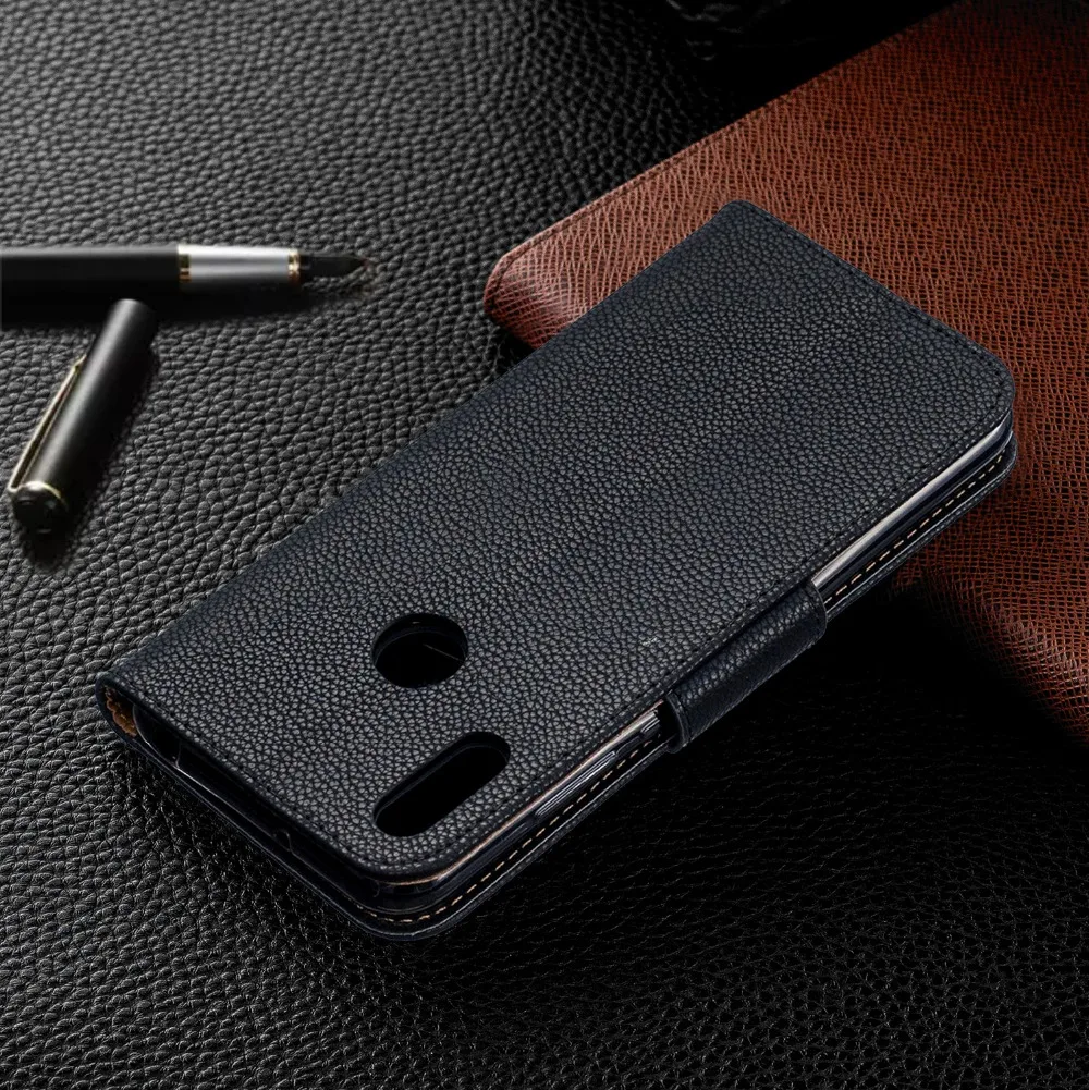 Huawei Y6(2019) Flip case on for Huawei Y6 2019 cover pu leather book wallet coque for Huawei Y 6 2019 Y6 Prime 2018 phone case silicone case for huawei phone