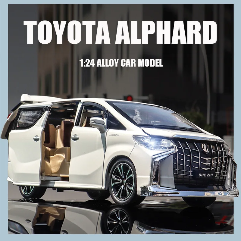 1:24 Toyota Alphard MPV модель автомобиля литой под давлением из сплава игрушки для