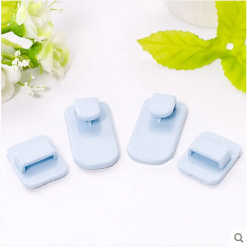 

ABS TV Remote Control Holder Hook Air Conditioner Holder Wall Mount Storage Sticky Hook with Self Adhesive and Hanging Buckle