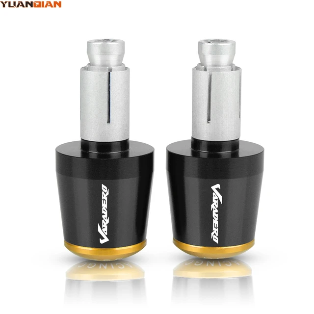 For HONDA XL1000/V/VARADERO XL 1000 1999-2013 2000 2001 2002 2003 7/8'' 22mm Motorcycle handlebar grips ends handle bar grip end black gold