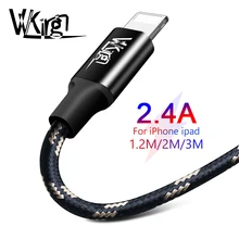 Для iphone USB кабель 1,2 A для зарядки данных м/2 м/3 м для iphone X XS XR 8 7 6 6 S телефонный кабель металлический нейлоновый плетеный кабель для быстрой зарядки