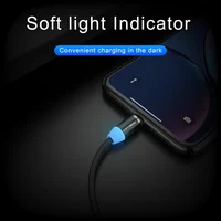KEYSION LED magnetyczny kabel USB szybkie ładowanie typ C kabel magnetyczna ładowarka ładowanie danych kabel Micro USB kabel do telefonu komórkowego kabel USB 4