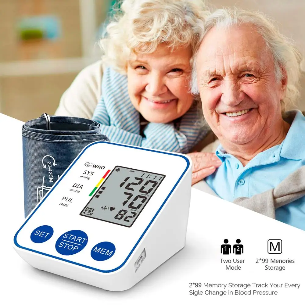 Blood Pressure Monitor Upper Arm Automatic Digital Blood Pressure Monitor Cuff Home BP Sphygmomanometers with Large LCD Display blood pressure monitor,blood pressure meter