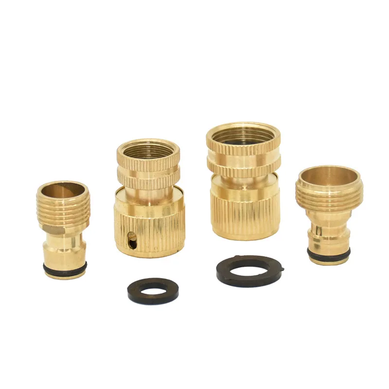 Male 1/2 3/4 Plumbing T type Connector Brass G1/2 G3/4 tee Water Splitter Threaded connector Pipe Fittings 1Pcs