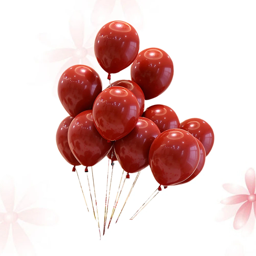 100/50pcs Red Latex Balloons Double Layers Balloons Wedding Decorations for Home Party Anniversary
