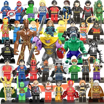 

35pcs/set Avenger Captain America Marvel Iron Man Thanos Hulk Mini Figure Building Block Toy for Children's Gift Toys