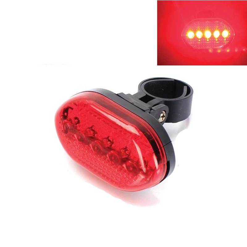 

5 LED Bike Bicycle Rear Tail Light Lamp Mountain Bicycle Lights Safety Warning Bike Light Tail Lights lamp Cycling Accessories