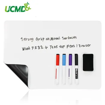 

Magnetic Whiteboard Fridge Sticker 19 x 13 inch Writing Drawing Shopping Plan to-do list Schedule on Refrigerator Message Board