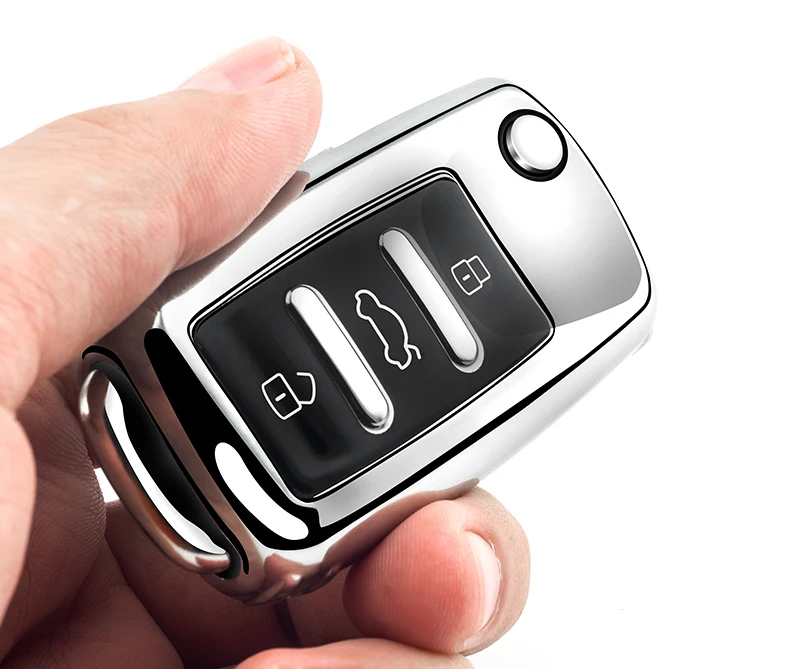 

Soft TPU Car Key Cover Case For VW Volkswagen POLO Golf Passat B6 Jetta 6 Lavida Bora Tiguan L Sagitar Car-Styling Shell Fob