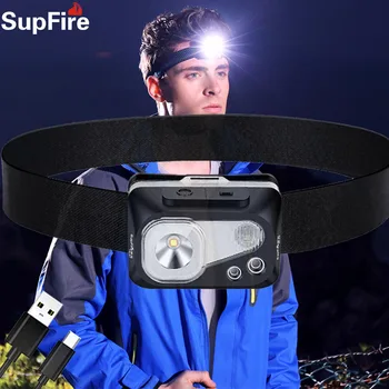 

Supfire HL07 New MINI LED Headlight Outdoor Adventure Glare Headlamp Surgery Camping USB Rechargeable forehead Flashlight