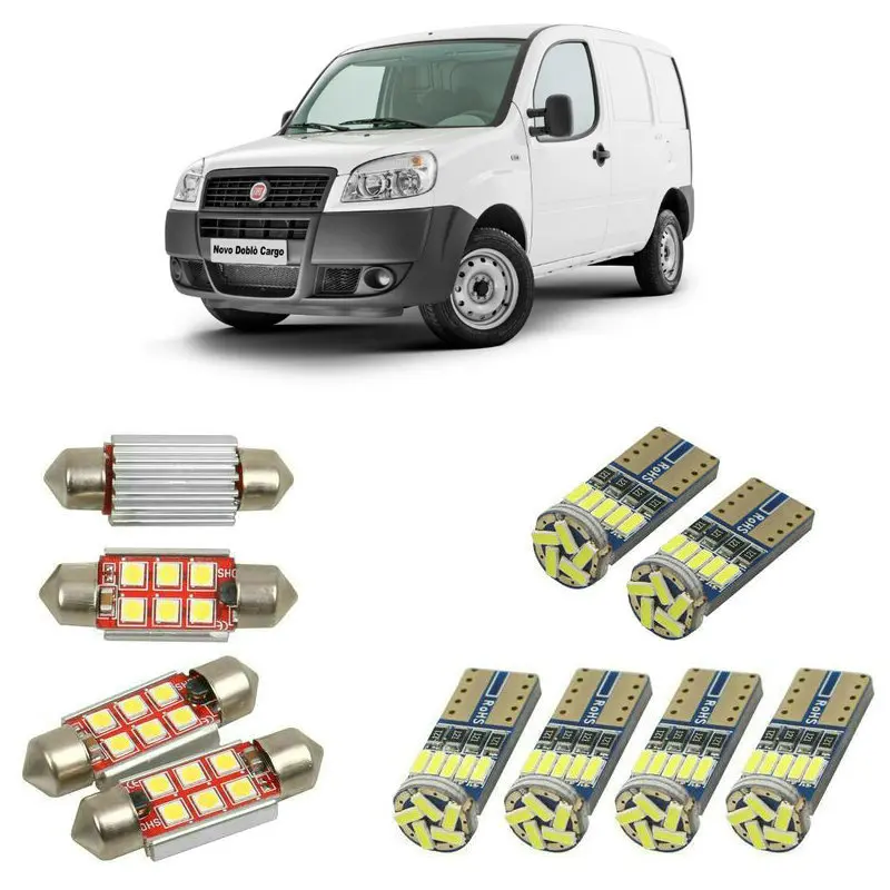 Interior led Car lights For Fiat doblo cargo 223 mpv 119 dome bulbs for cars License Plate Light 6pc 8pc | Автомобили и мотоциклы