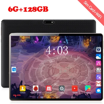 

The Tablet Android 8.0 8 Octa Core 128GB ROM 3G 4G LTE 1280 800 IPS 5.0MP SIM Card ips tablet 2.5D Tempered Glass 10.1 Inch