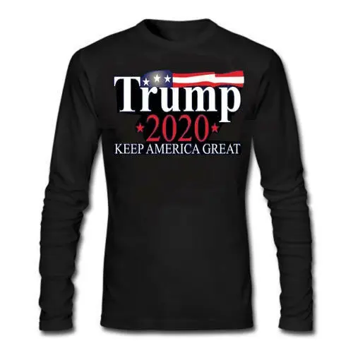 Дональд Трамп 2020 рубашка с длинными рукавами держать Америку отлично подходит