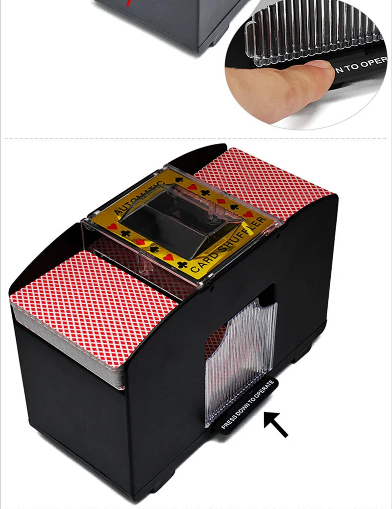 Настольная игра автоматический покер КАРТЫ Shuffler деревянная электрическая игра Shuffling машина подарок Семейная Игра вечерние клубная принадлежность