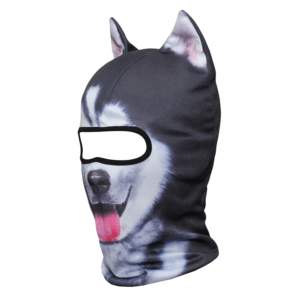 3D подставка уши животные дышащая Балаклава мотоцикл полное лицо MaskCover музыка