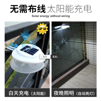 

Solar Energy Lamp Household Outdoor Waterproof Garden Wall Wall Lamp Dark Automatically Light Led Small Night Light Garden Lamp