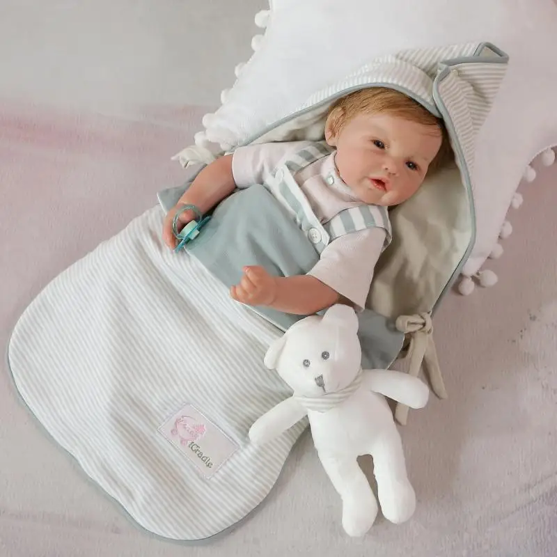 Icradle/Изысканная силиконовая кукла-реборн; потрясающая картина; bebe reborn; куклы для новорожденных мальчиков; игрушки; подарок; 52 см