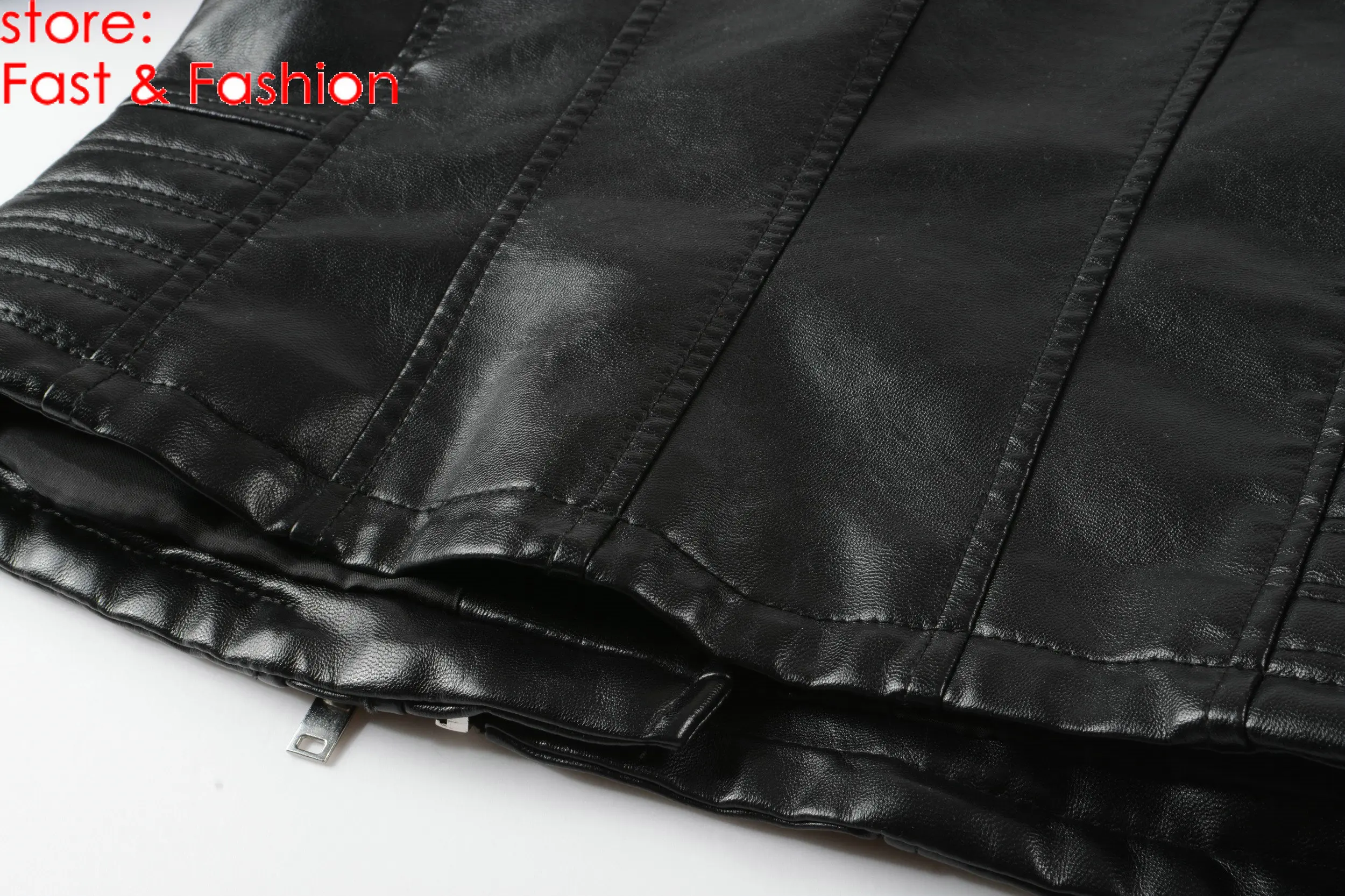 Новинка, модная женская гладкая мотоциклетная куртка из искусственной кожи, Женская куртка с длинным рукавом, осенне-зимнее черное пальто campera mujer