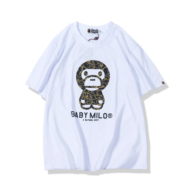 

Japanese-style Popular Brand Teenager Students Summer Short-sleeved Business Attire Cartoon Animation Printed Travel T-shirt