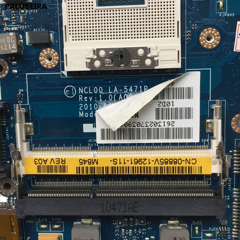 PALUBEIRA для Dell E6410 материнская плата для ноутбука CN-0HNGW4 0HNGW4 HNGW4 NCL00 LA-5471P материнская плата полностью протестирована