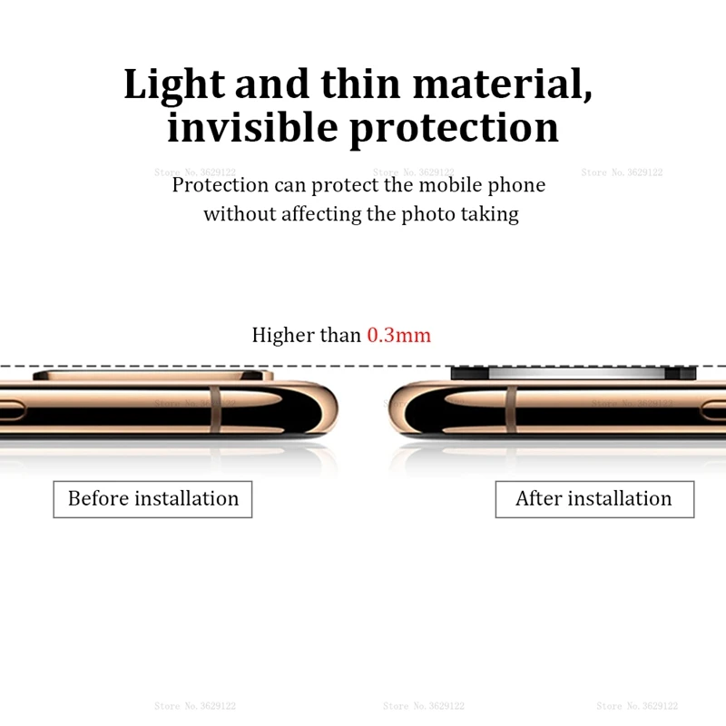 Модифицированная металлическая наклейка для объектива камеры, сменная крышка для iPhone X XS MAX, поддельная камера для iPhone 11 Pro Max, защитное стекло