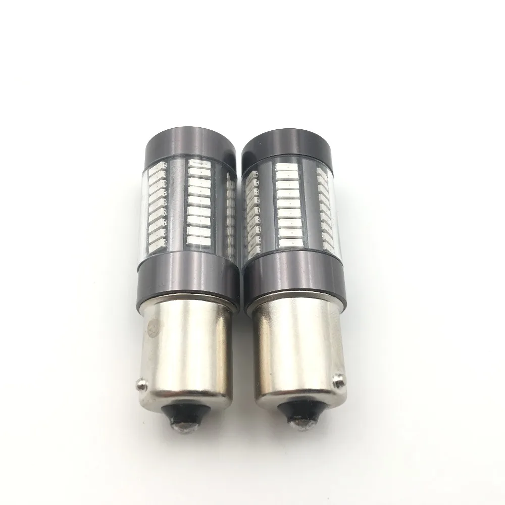 2x1156 BA15S 66SMD P21W R5W лампы стоп сигнала Автомобильные указатели поворота фонари