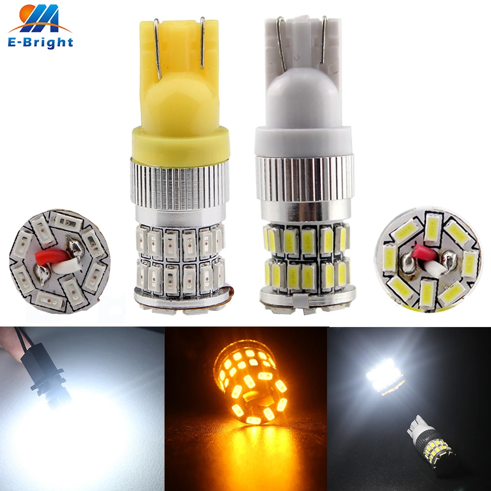 2 шт. 12V 24V T10 3014 36 СИД SMD светодиодный лампы W5W 194 путь осветительный прибор