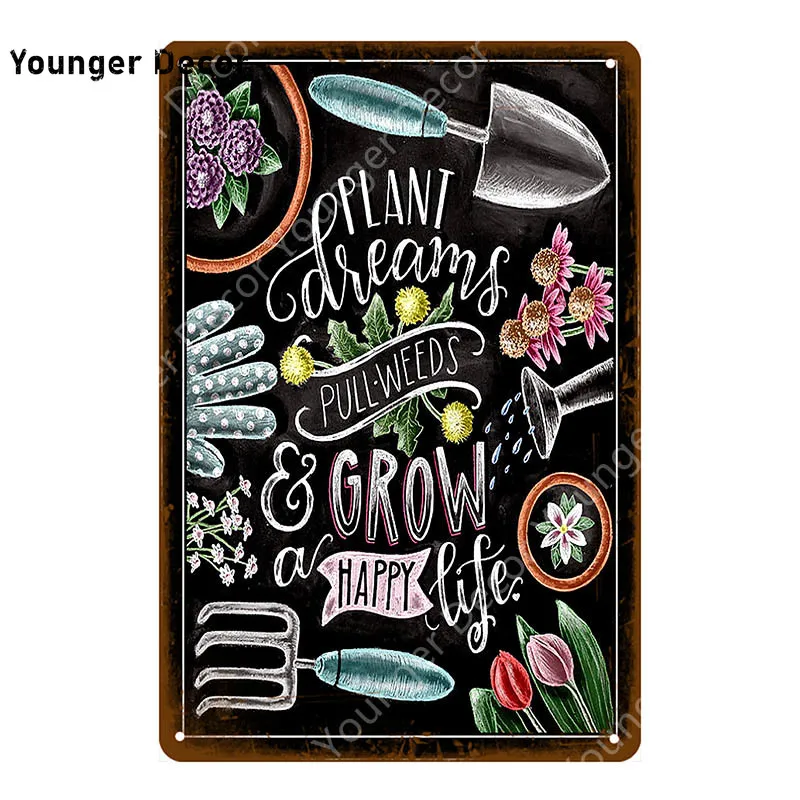 Laundry Cleaning Metal Signs Kitchen Herb Garden Poster Wall Plaque Vintage Painting Plate For Shop Home Bath Room Decor YI-100