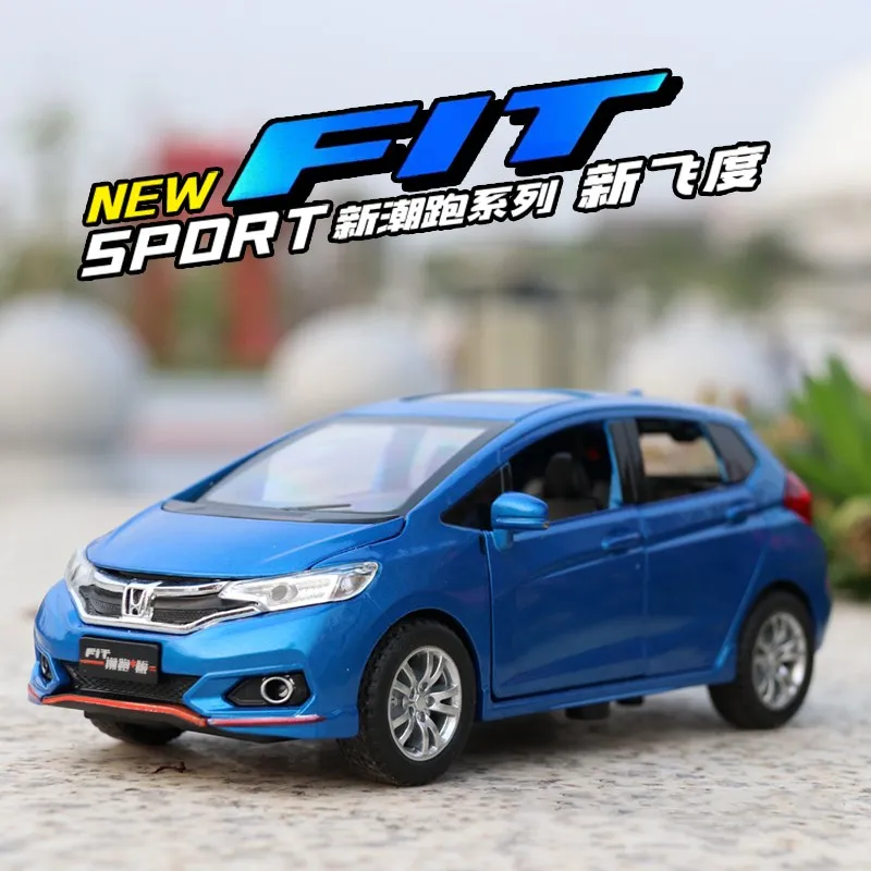 Масштаб 1:32/литая металлическая Игрушечная модель/Honda Fit GK5 Jazz SUV автомобиль/звук