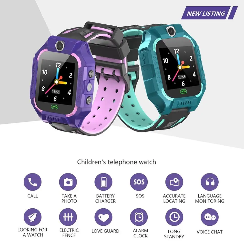 

Feelbiti Kids Smart Bracelet With Camera Flashlight Touch Screen Smart Watch SOS Phone Call GPRS Tracker SIM Children Watch