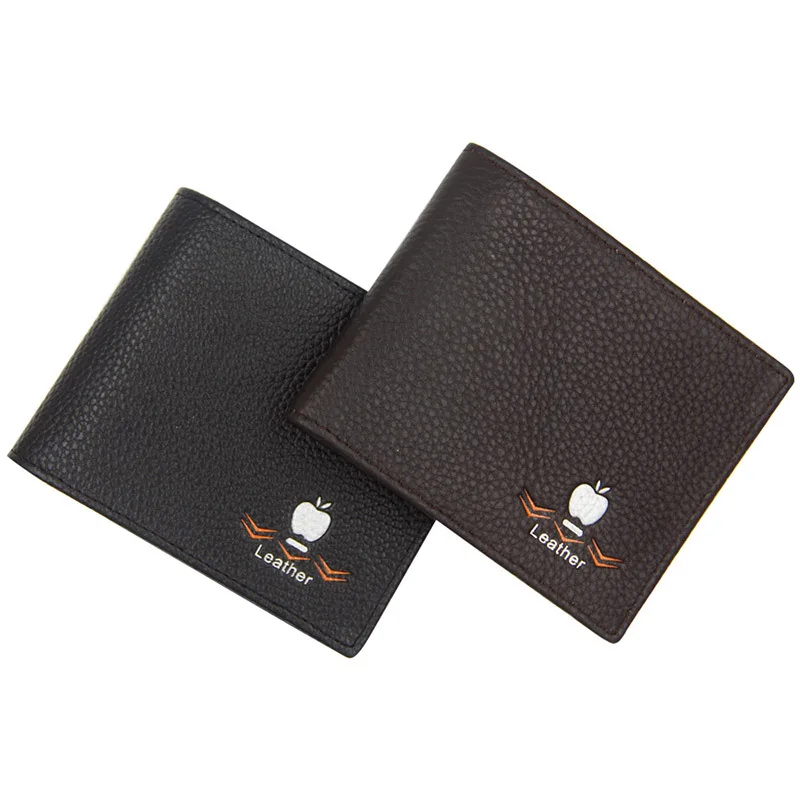 

Men Short Wallet New Style Fashion Casual Business Soft Leather Wallet Card Bit More Large-Volume Youth Students Wallet