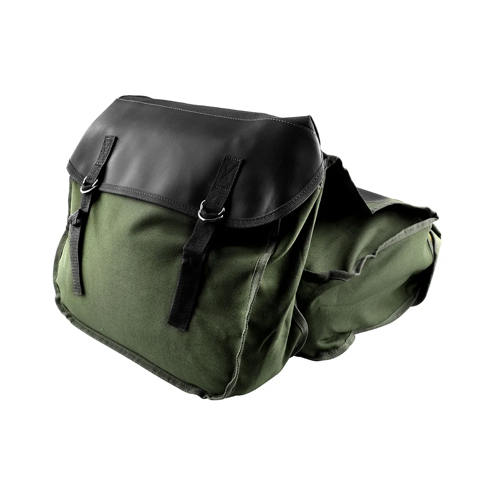 Motorcycle Saddlebag Canvas Backseat 